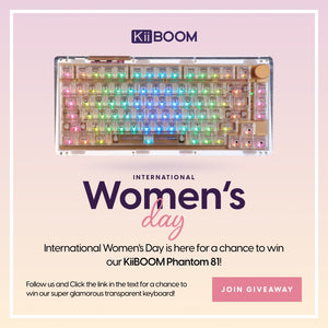 International Woman's Day is here for a chance to win our KiiBOOM Phantom 81!