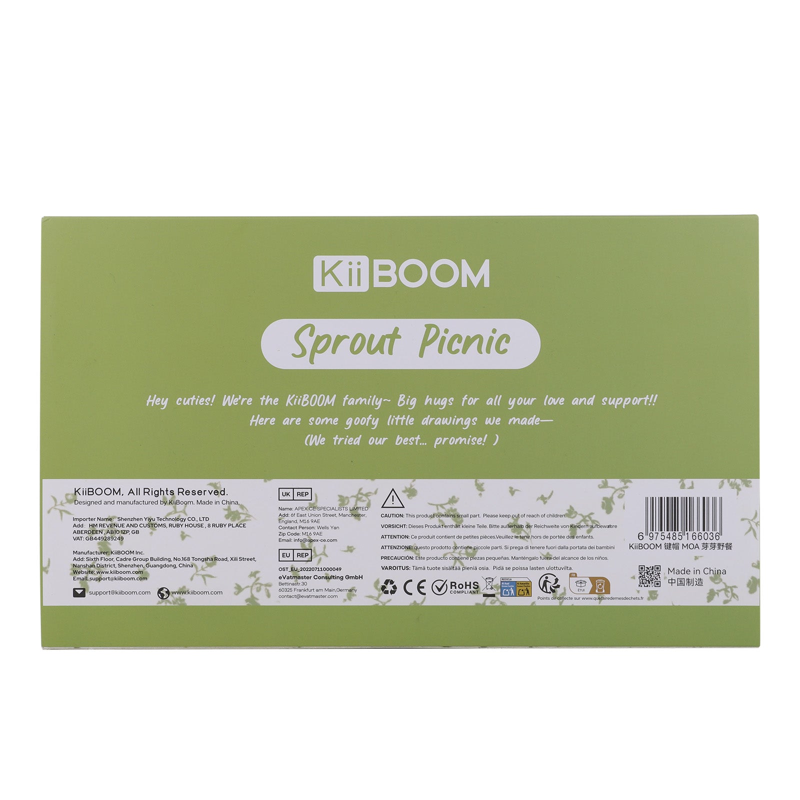 KiiBOOM Sprout Picnic Keycap Set - KiiBOOM