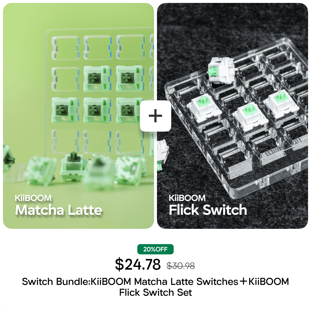 Matcha Latte Switch Set ＋ Flick Switch Set KiiBOOM