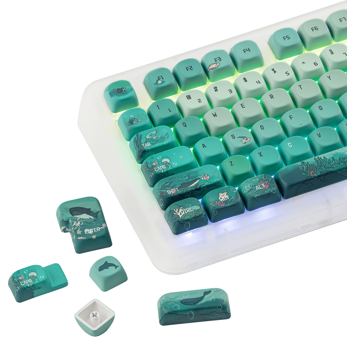 KiiBOOM x Cosydiaries Ocean Breeze Keycap Set Pre Sale