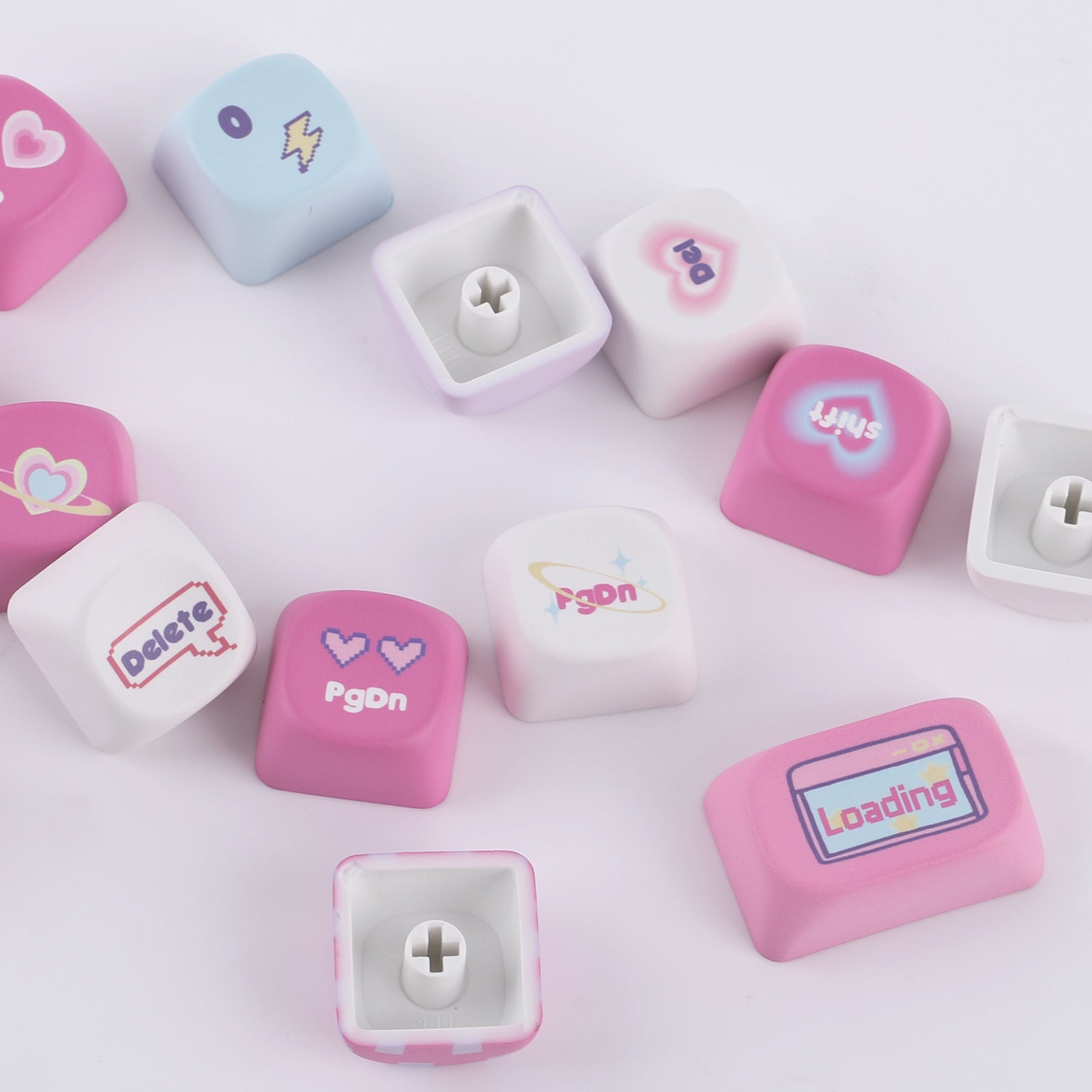 KiiBOOM x Elyxirine Digital Dreams: Pastel Y2K Keycap Set - KiiBOOM