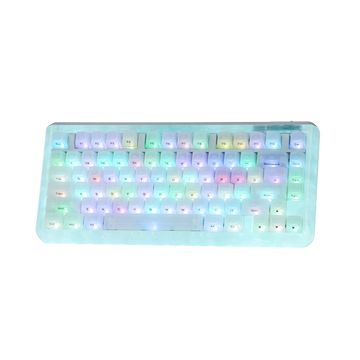 KiiBOOM Jade 75 + KiiBOOM Mewsic Jelly Keycap Set