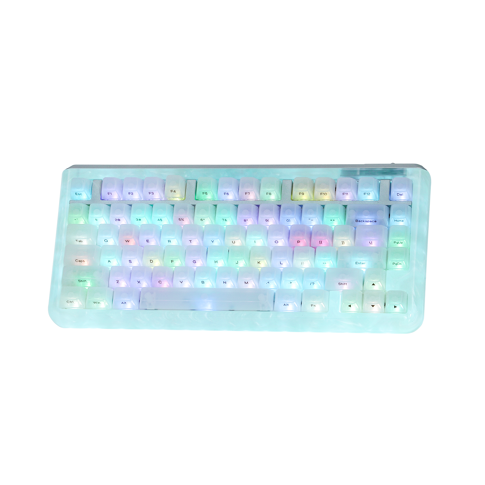 KiiBOOM Jade 75 + KiiBOOM Mewsic Jelly Keycap Set