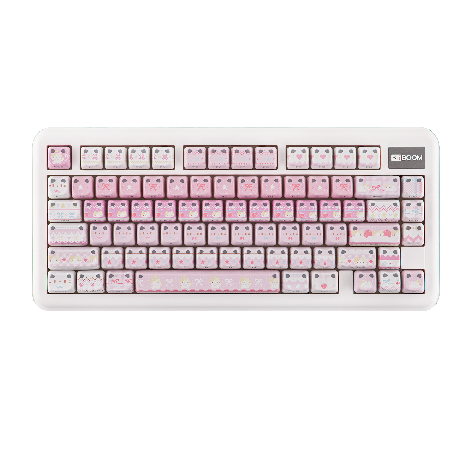 KiiBOOM Pink Meow & Meow Bow Keycap Set KiiBOOM