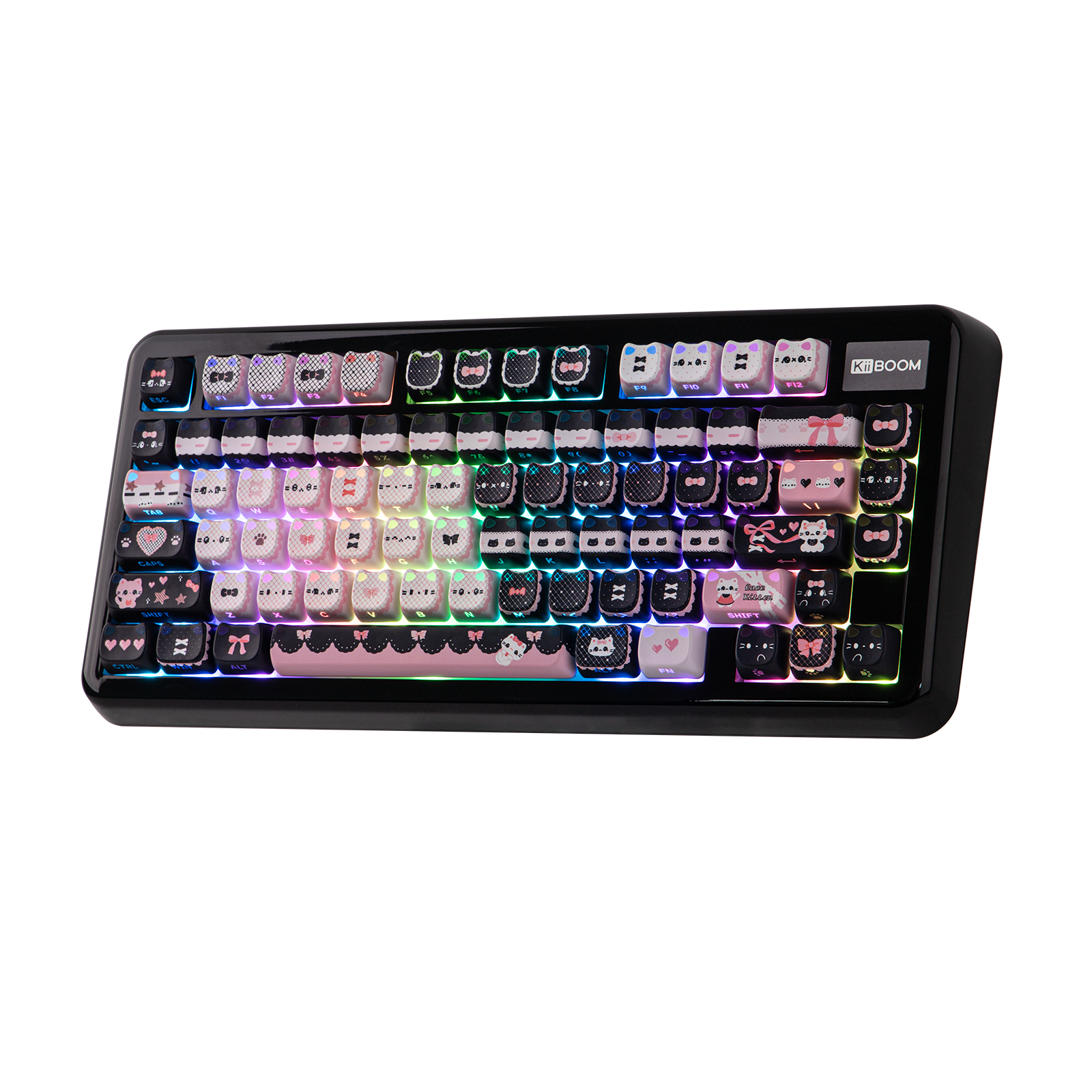 KiiBOOM Pink Meow & Meow Bow Keycap Set KiiBOOM