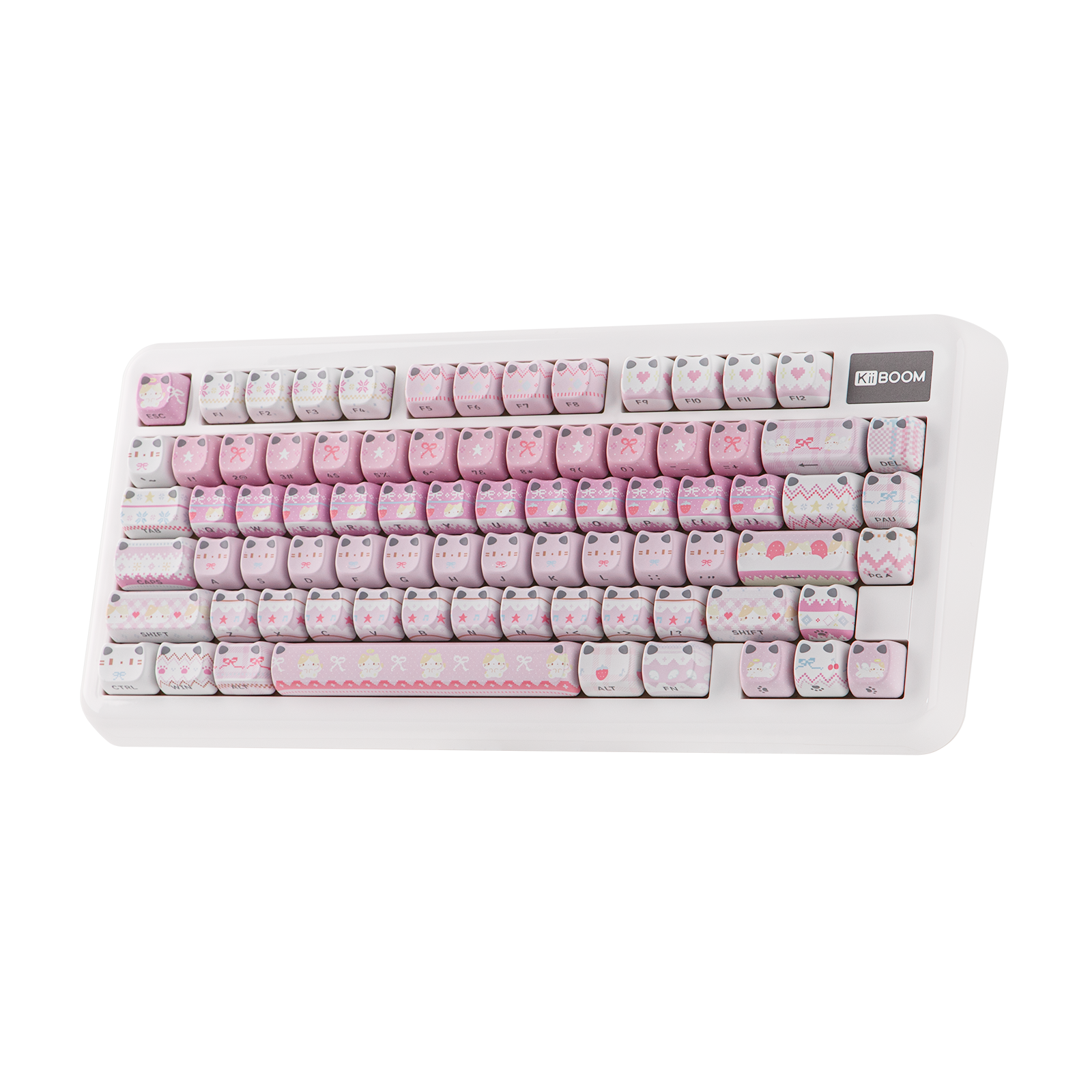 KiiBOOM Pink Meow & Meow Bow Keycap Set KiiBOOM