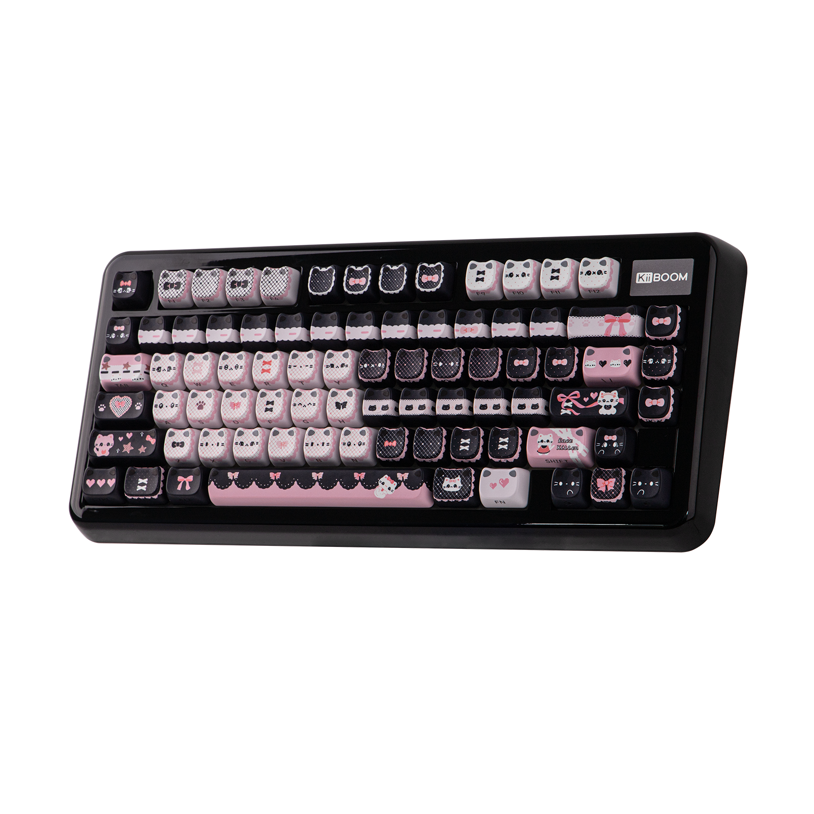 KiiBOOM Pink Meow & Meow Bow Keycap Set KiiBOOM