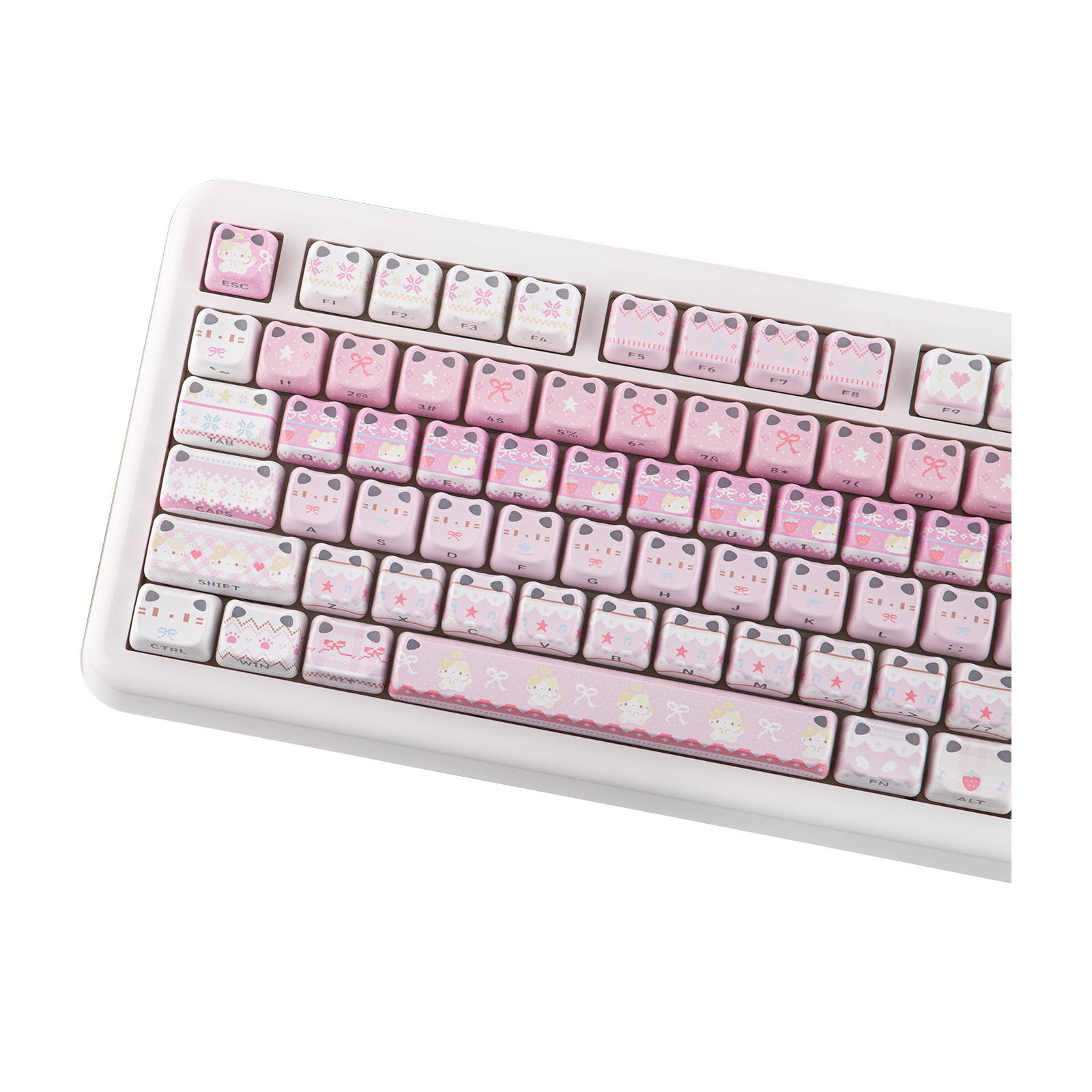 KiiBOOM Pink Meow & Meow Bow Keycap Set KiiBOOM