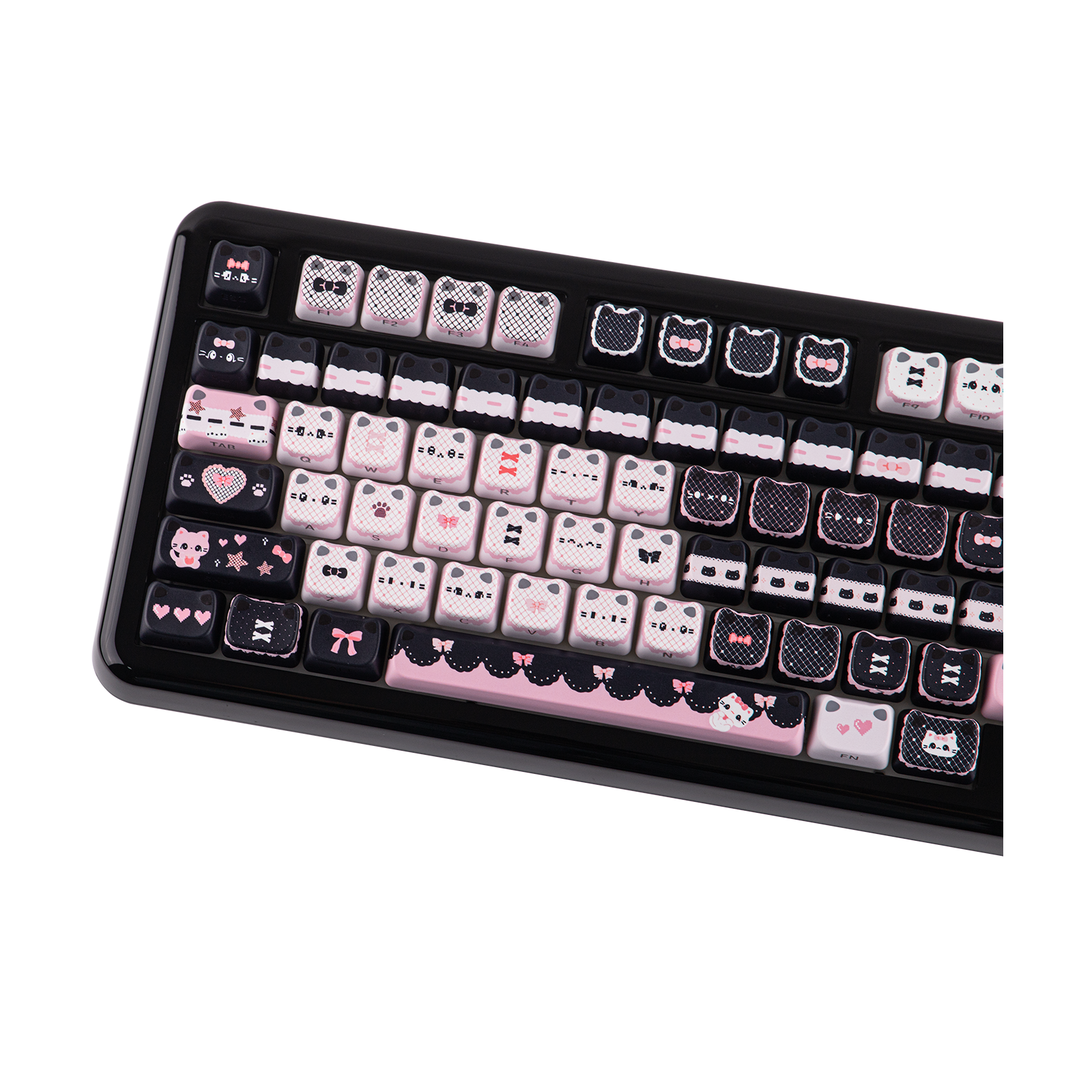 KiiBOOM Pink Meow & Meow Bow Keycap Set KiiBOOM