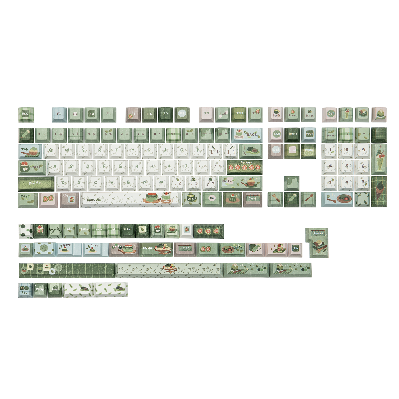 KiiBOOM Sprout Picnic Keycap Set KiiBOOM