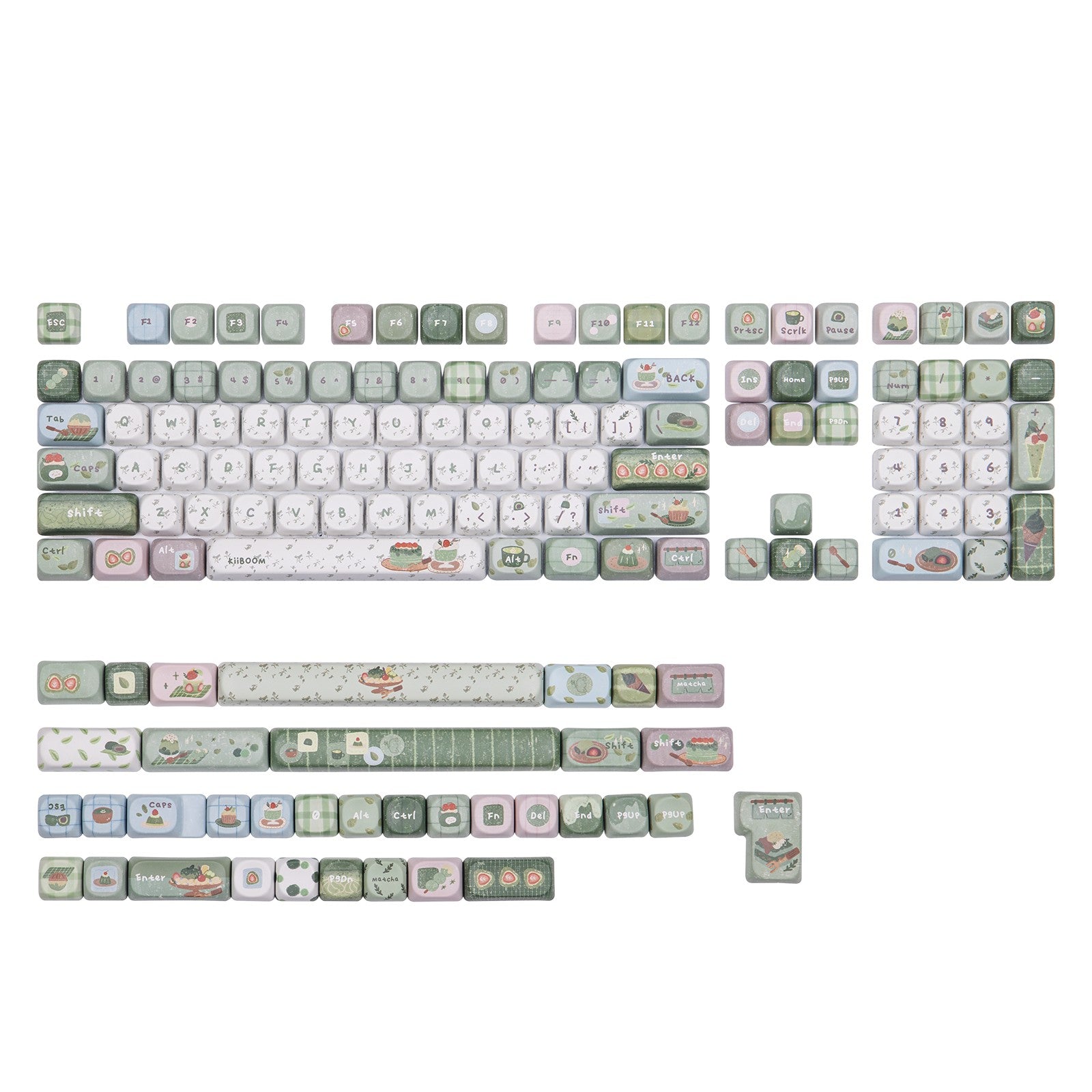 KiiBOOM Sprout Picnic Keycap Set - KiiBOOM