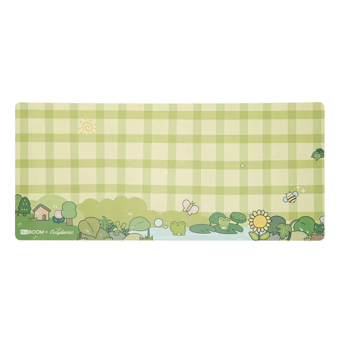 KiiBOOM X Cosydiaries Rainy Froggy Day Desk Mat KiiBOOM