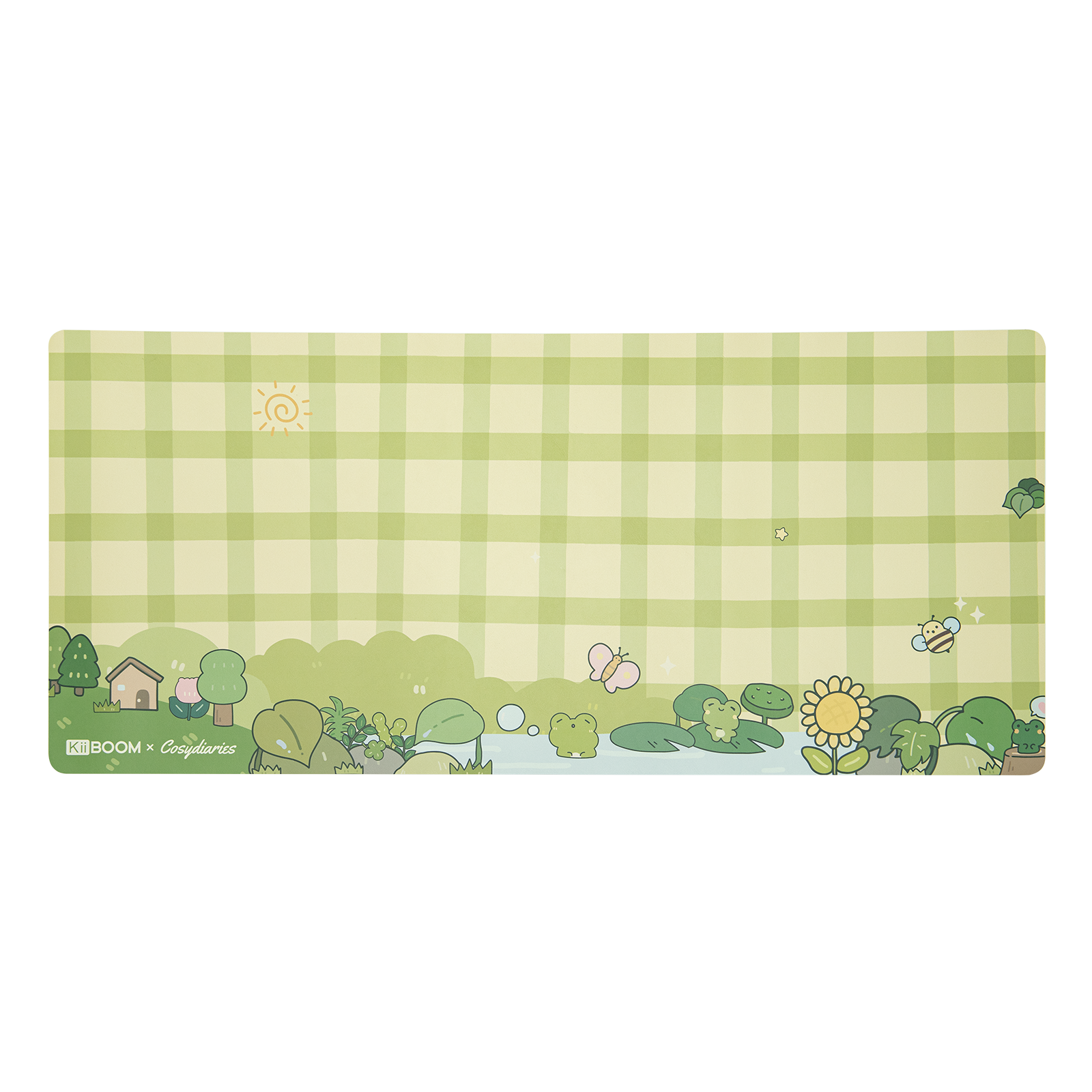 KiiBOOM X Cosydiaries Rainy Froggy Day Desk Mat KiiBOOM