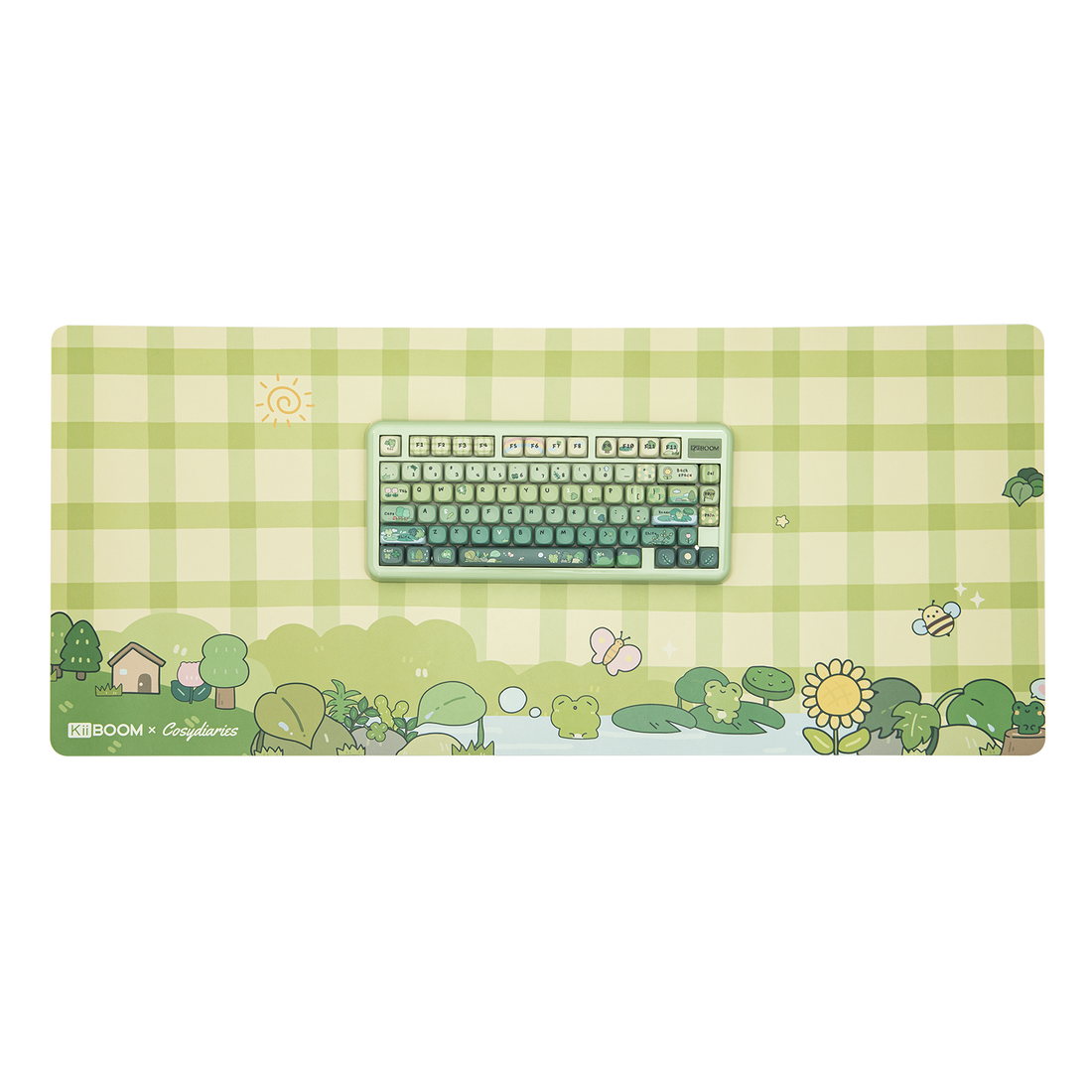 KiiBOOM X Cosydiaries Rainy Froggy Day Desk Mat KiiBOOM