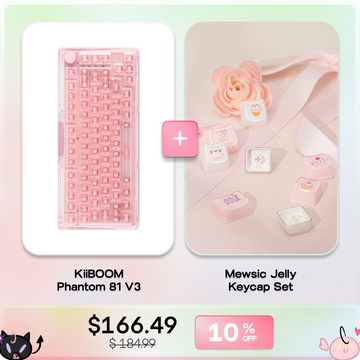 KiiBOOM Phantom 81 V3 + KiiBOOM Mewsic Jelly Keycap Set