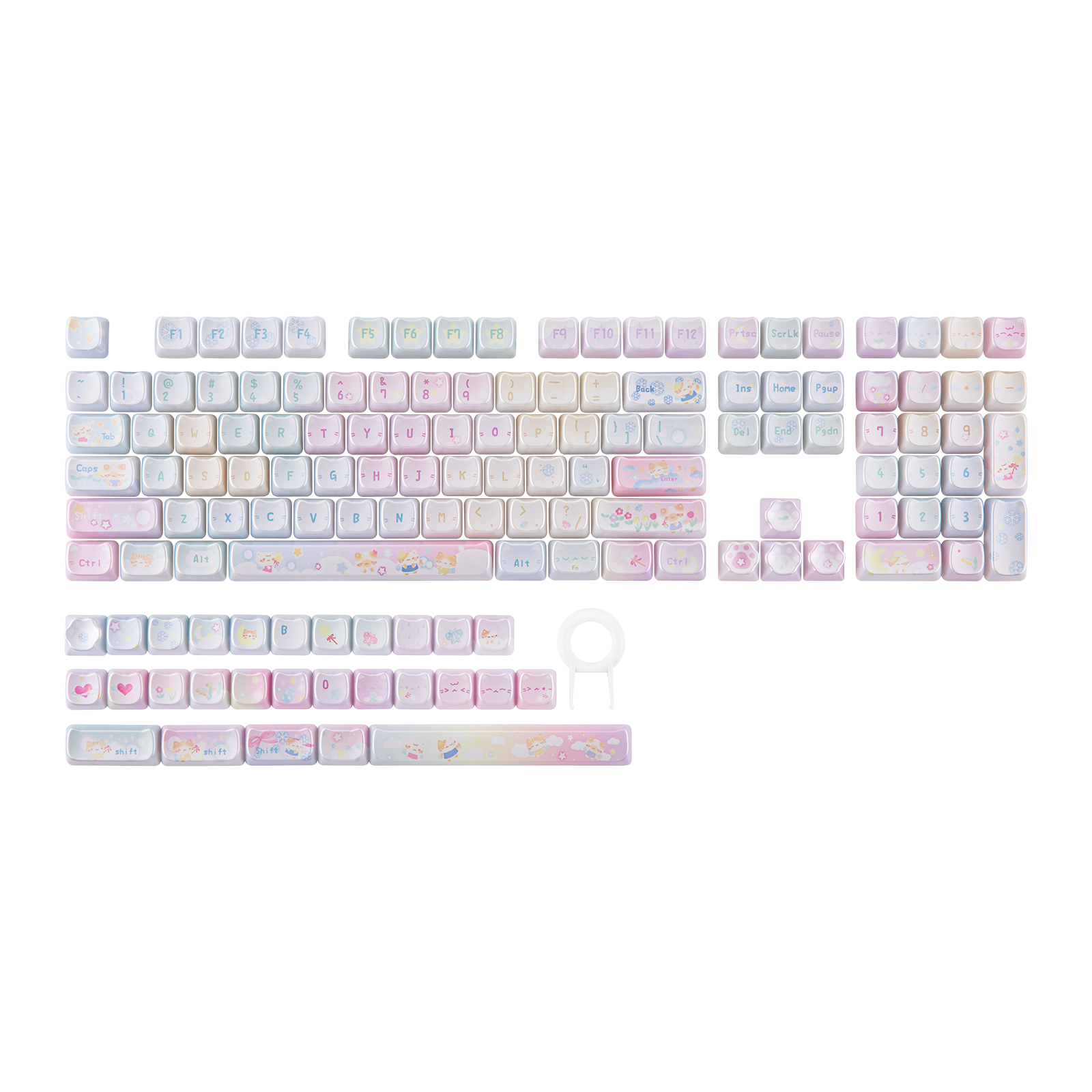 KiiBOOM Opal Kitty Keycap Set Pre Sale KiiBOOM
