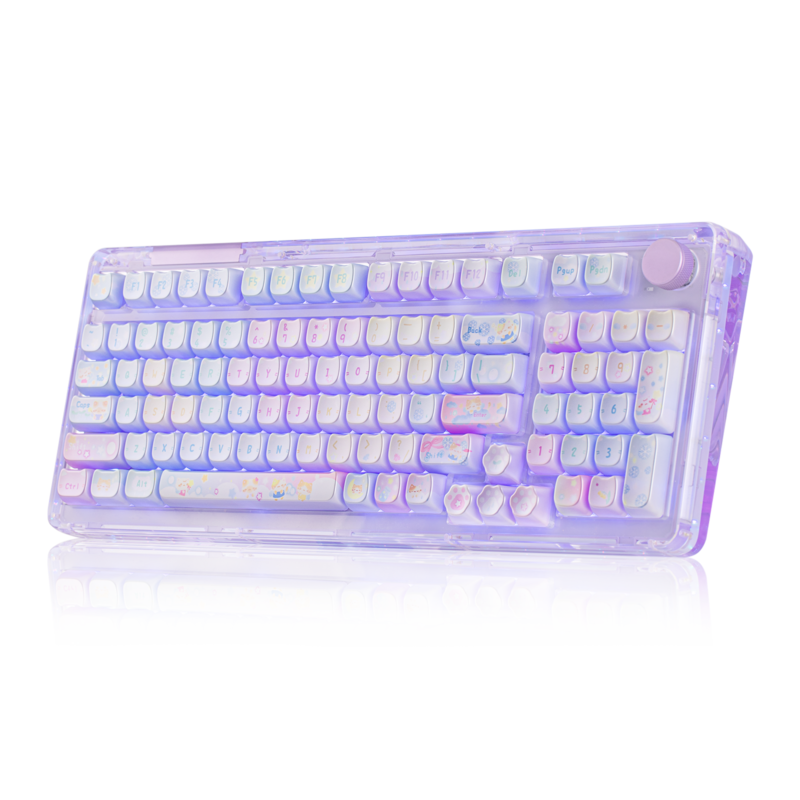 KiiBOOM Opal Kitty Keycap Set Pre Sale KiiBOOM