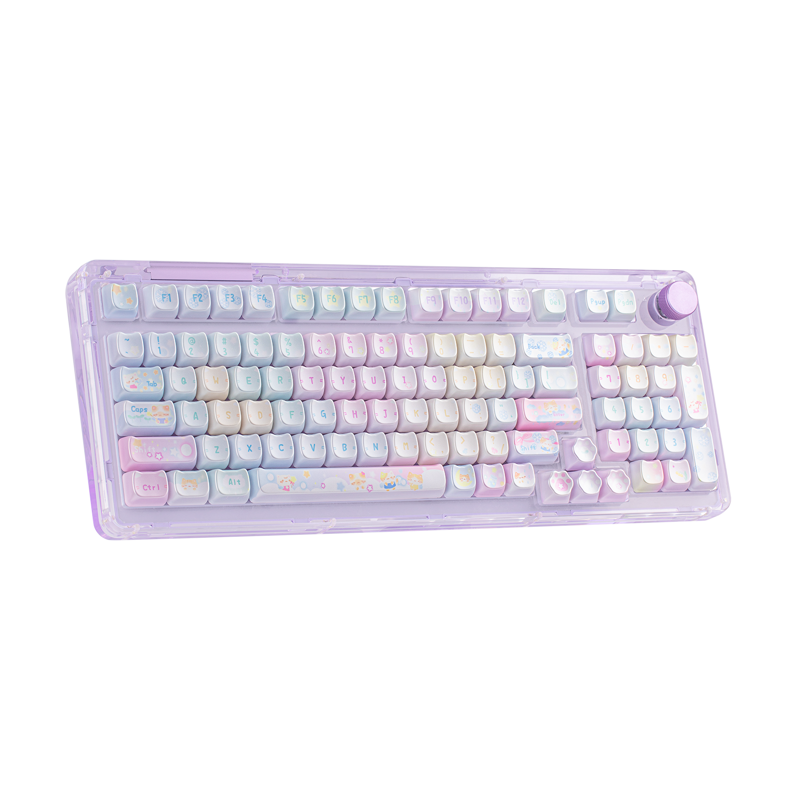 KiiBOOM Opal Kitty Keycap Set Pre Sale KiiBOOM