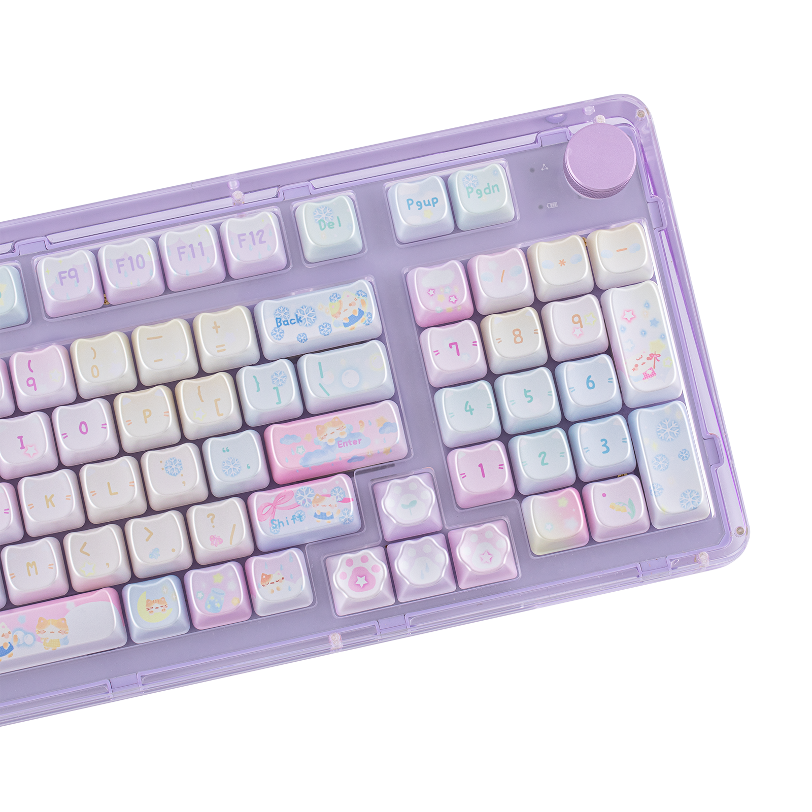KiiBOOM Opal Kitty Keycap Set Pre Sale KiiBOOM