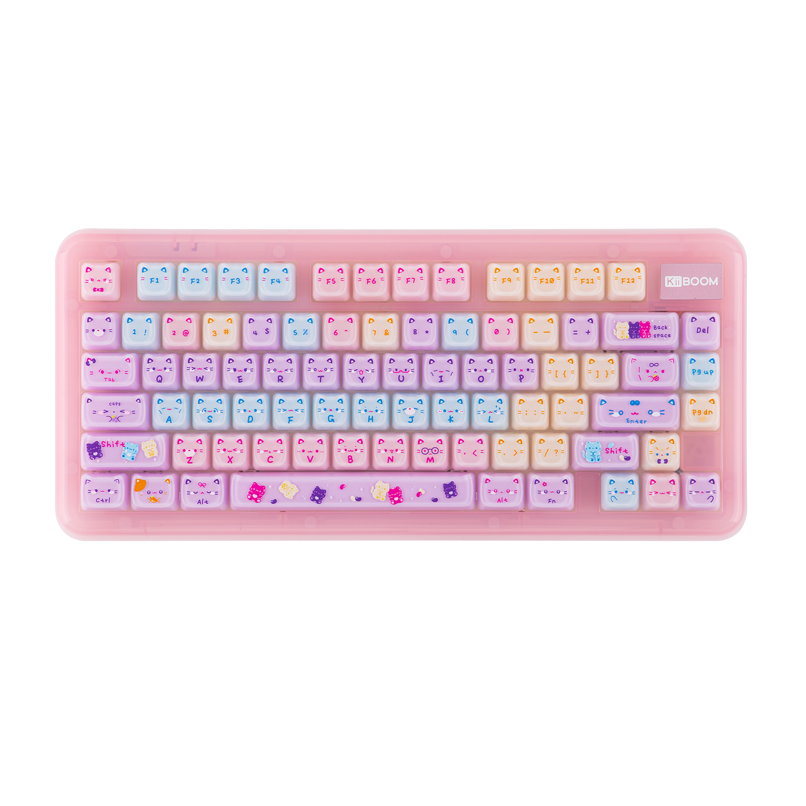 KiiBOOM Phantom 98 + KiiBOOM Meow Pudding V2 PC Keycap Set