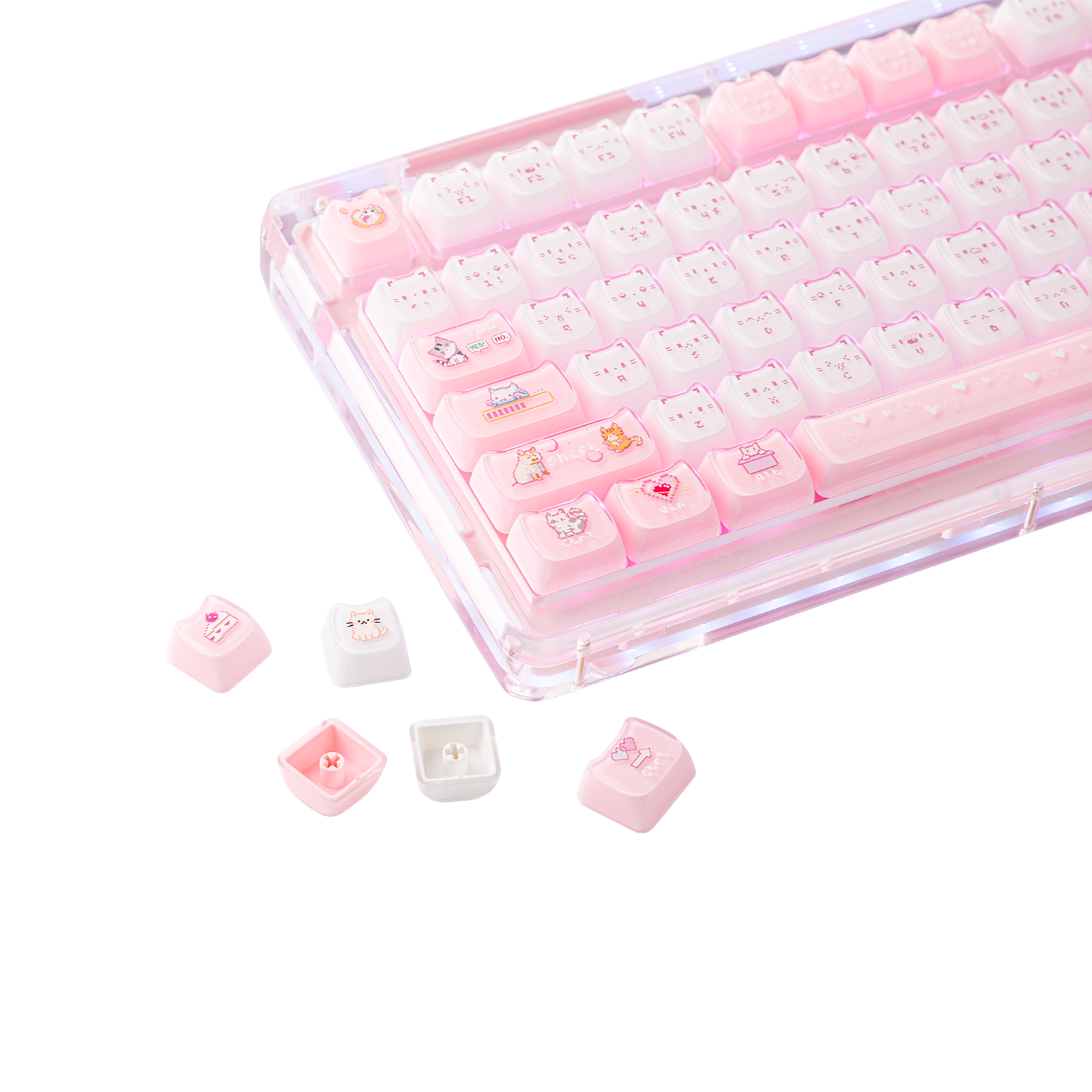 KiiBOOM Mewsic Jelly 122 keys MAO profile Keycap Set