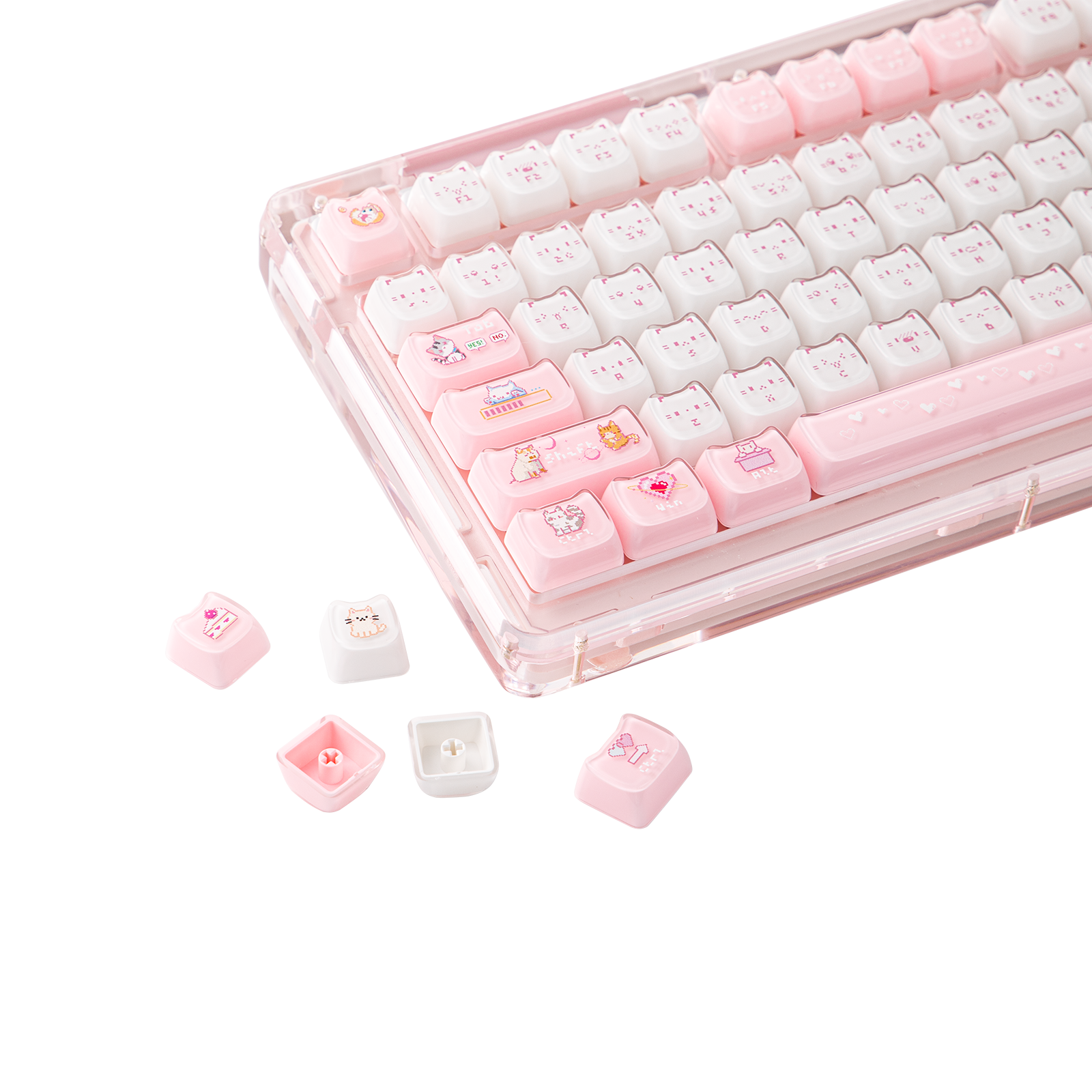 KiiBOOM Mewsic Jelly Keycap Set