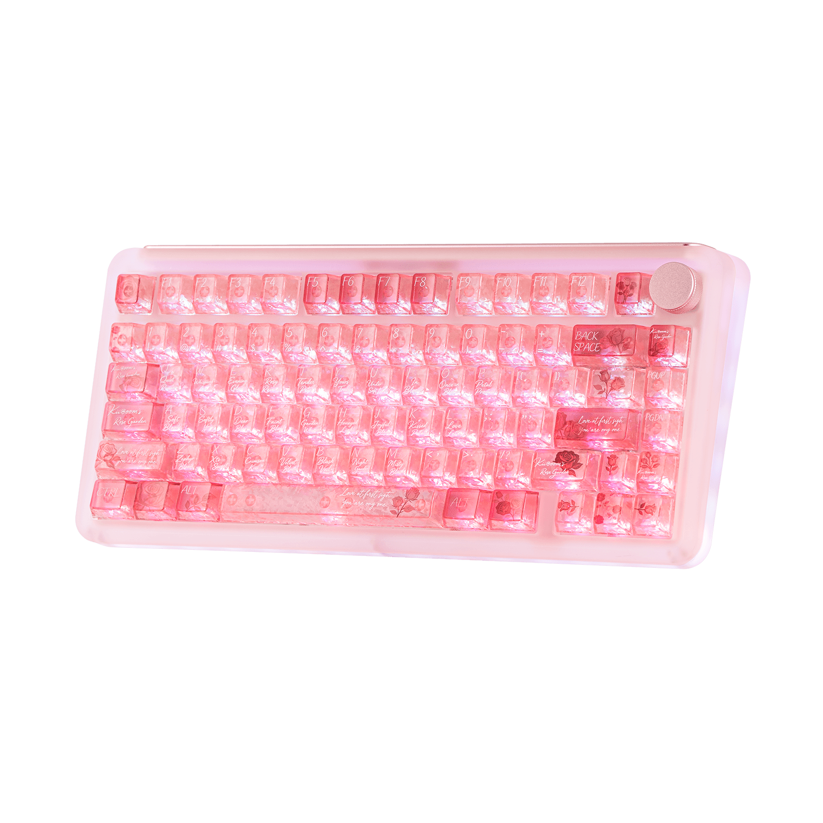 Phantom81 V4 ＋ Rose Quartz Keycap Set