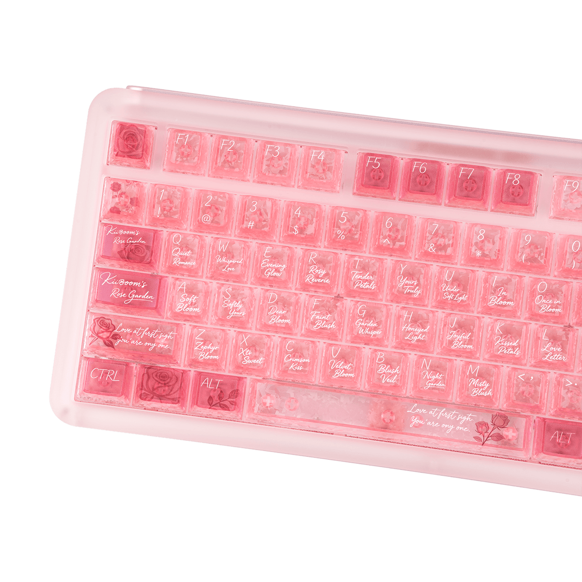 KiiBOOM Rose Quartz Keycap Set