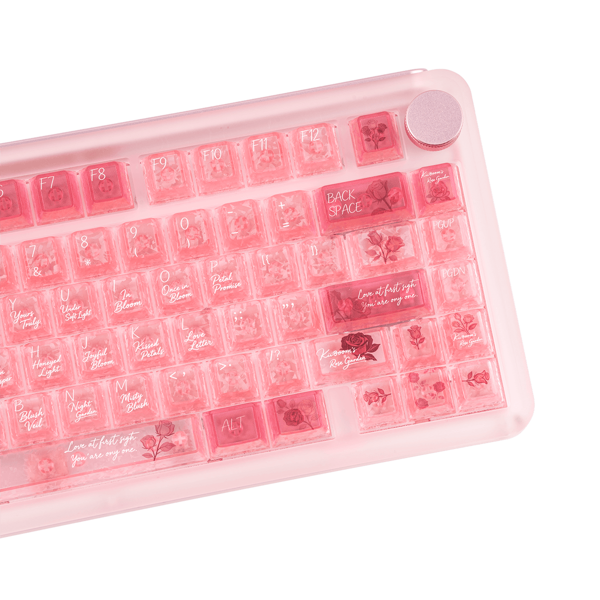 KiiBOOM Rose Quartz Keycap Set