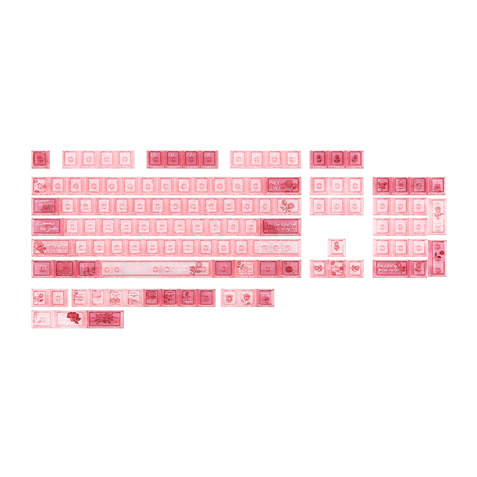 Phantom81 V4 ＋ Rose Quartz Keycap Set