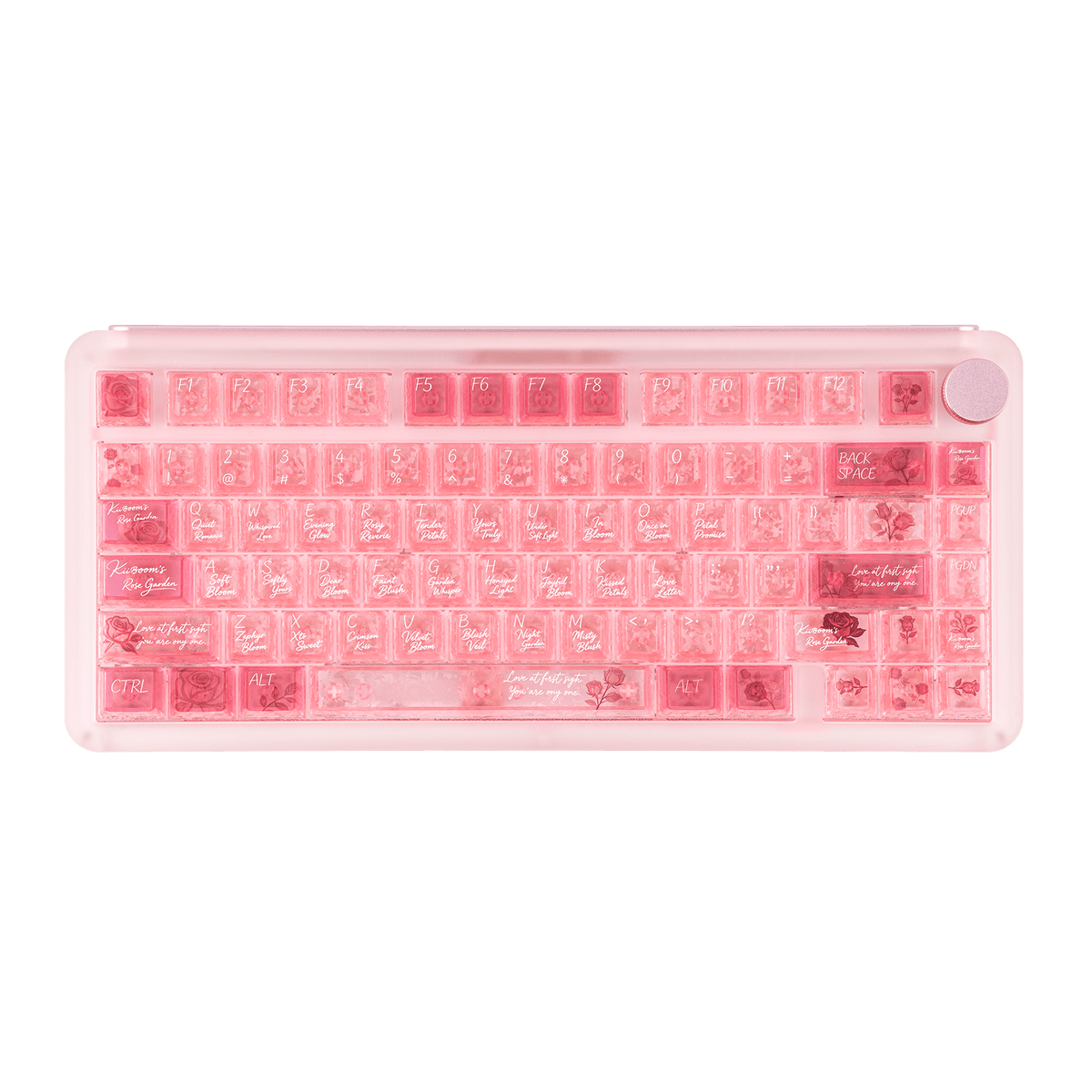 KiiBOOM Rose Quartz Keycap Set