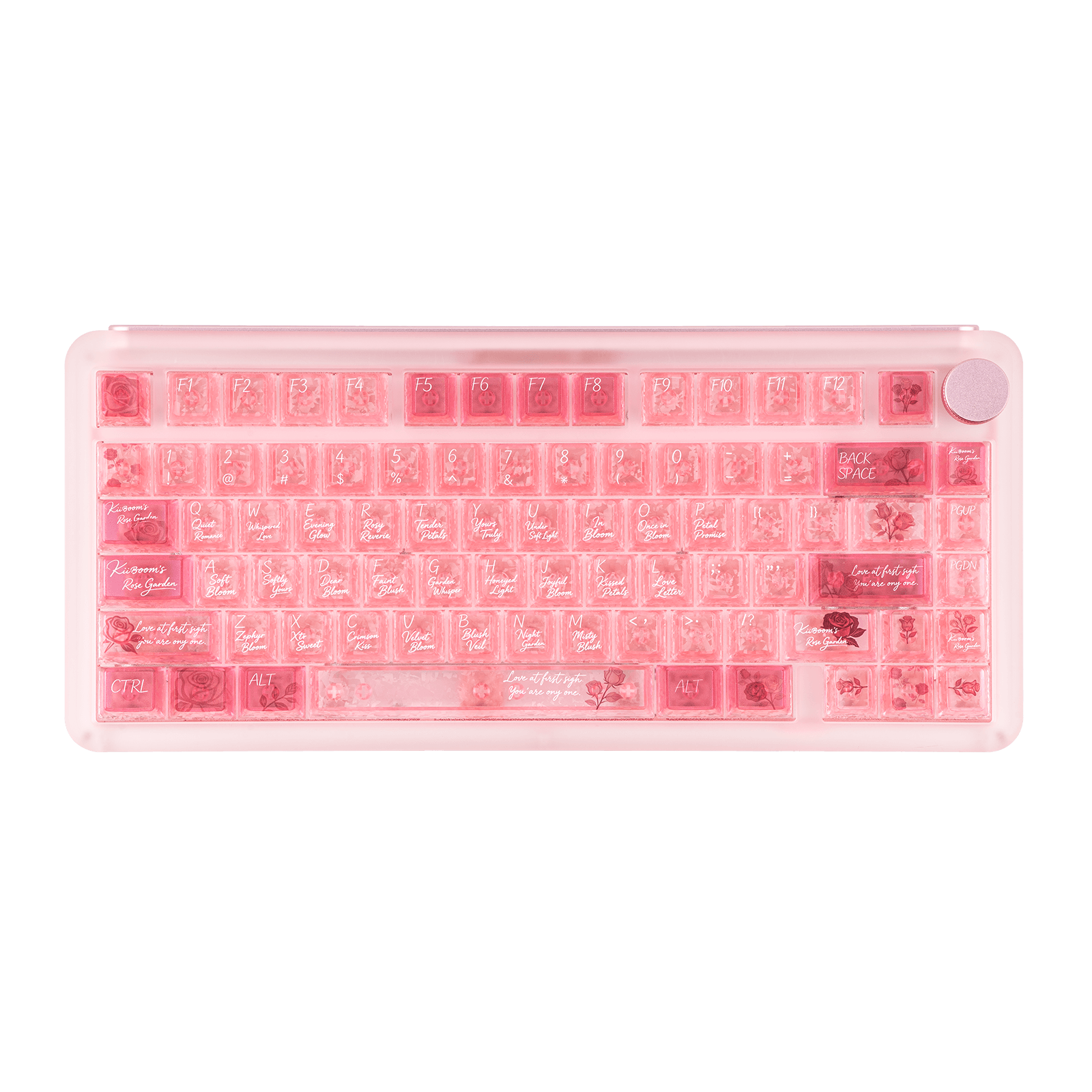 Phantom81 V4 ＋ Rose Quartz Keycap Set