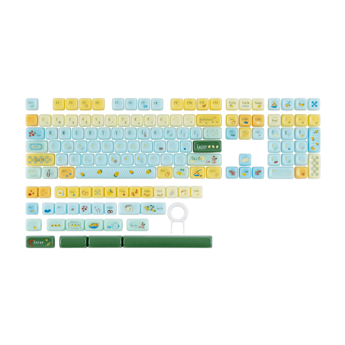 KiiBOOM Sweet Lemon Summer Keycap Set KiiBOOM