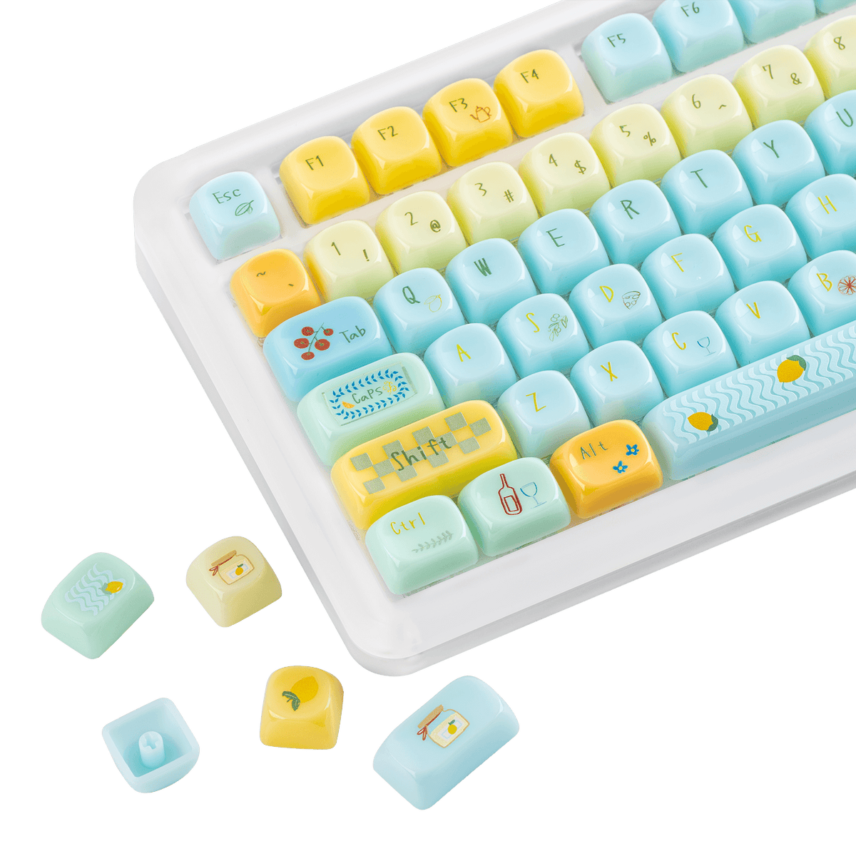 KiiBOOM Sweet Lemon Summer Keycap Set KiiBOOM