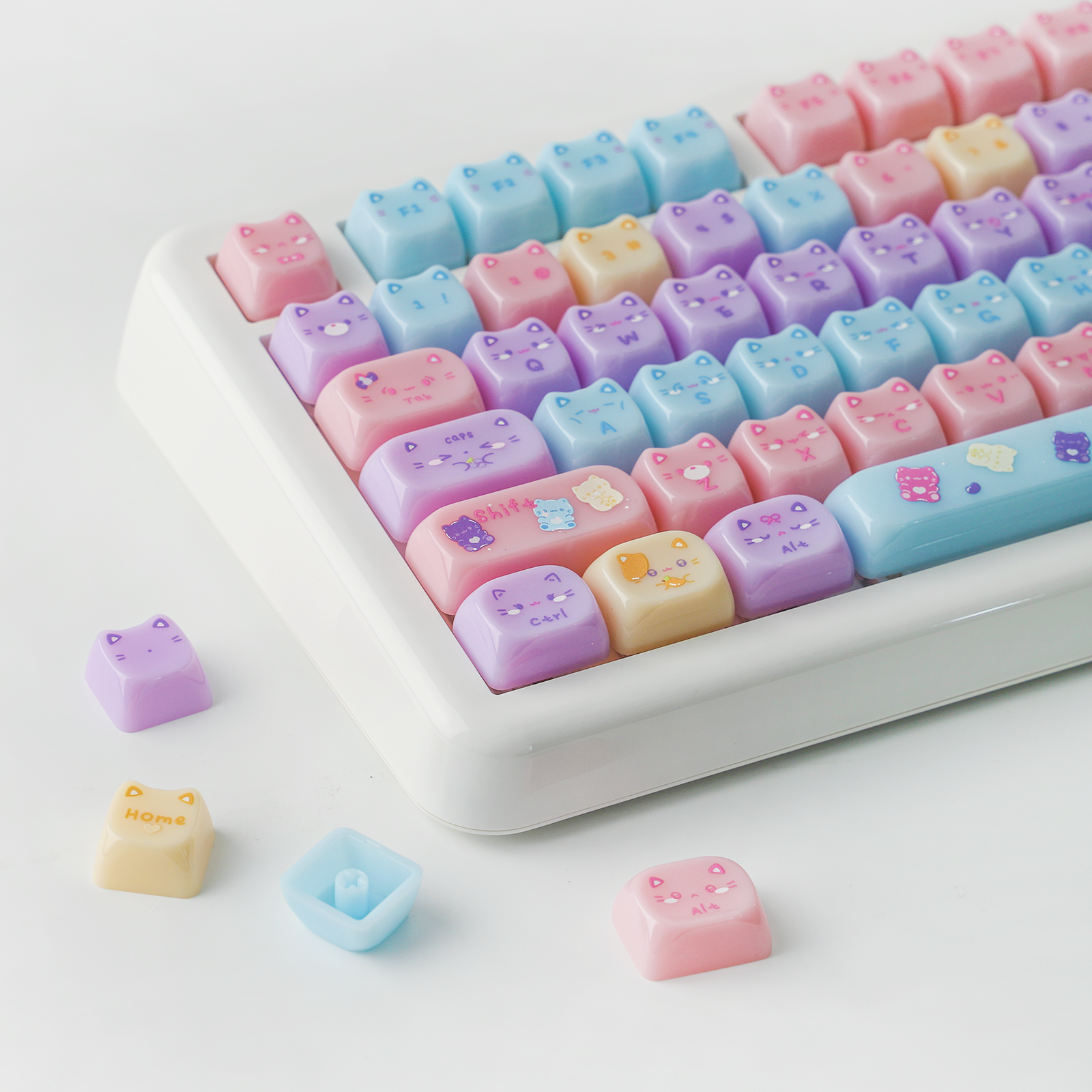 KiiBOOM Meow Pudding PC Keycap Set KiiBOOM