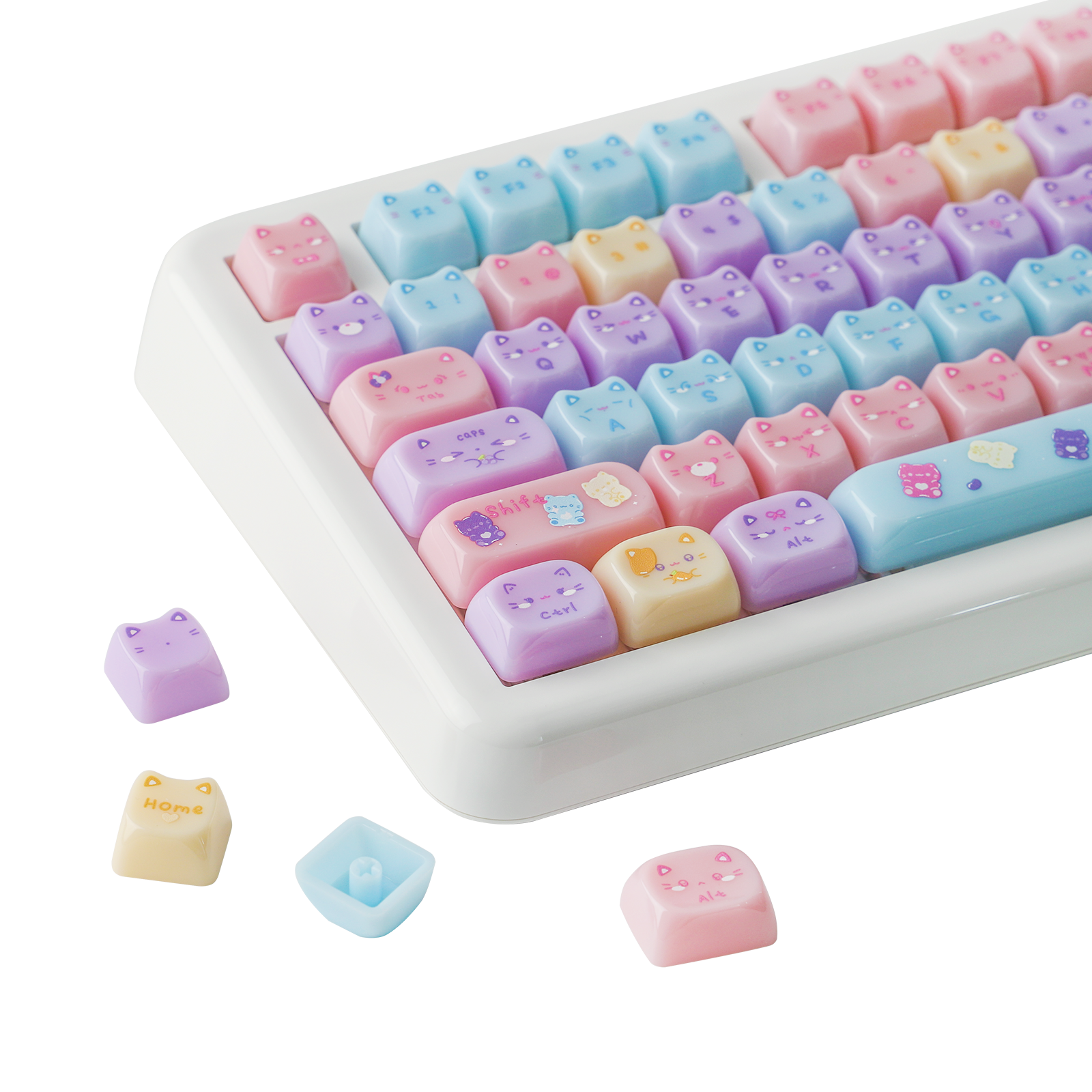 KiiBOOM Meow Pudding PC Keycap Set KiiBOOM