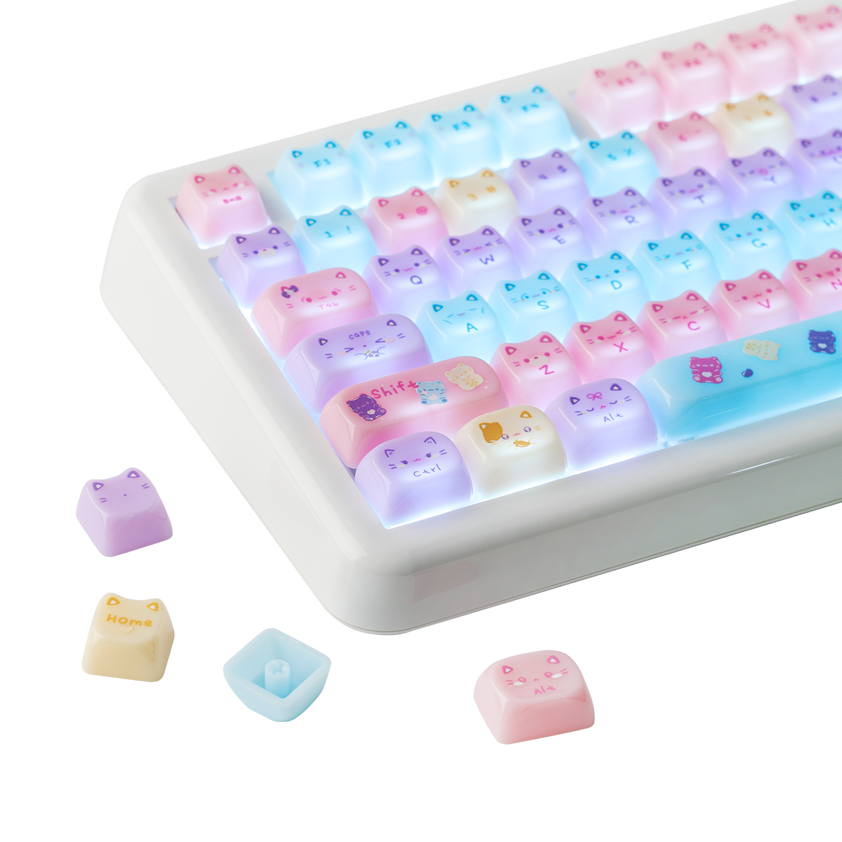 KiiBOOM Meow Pudding PC Keycap Set KiiBOOM Meow Pudding PC Keycap Set