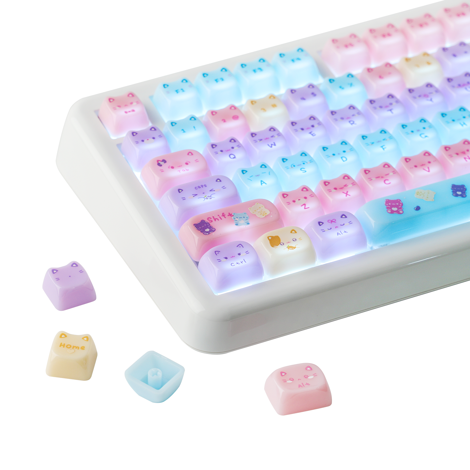 KiiBOOM Meow Pudding PC Keycap Set KiiBOOM