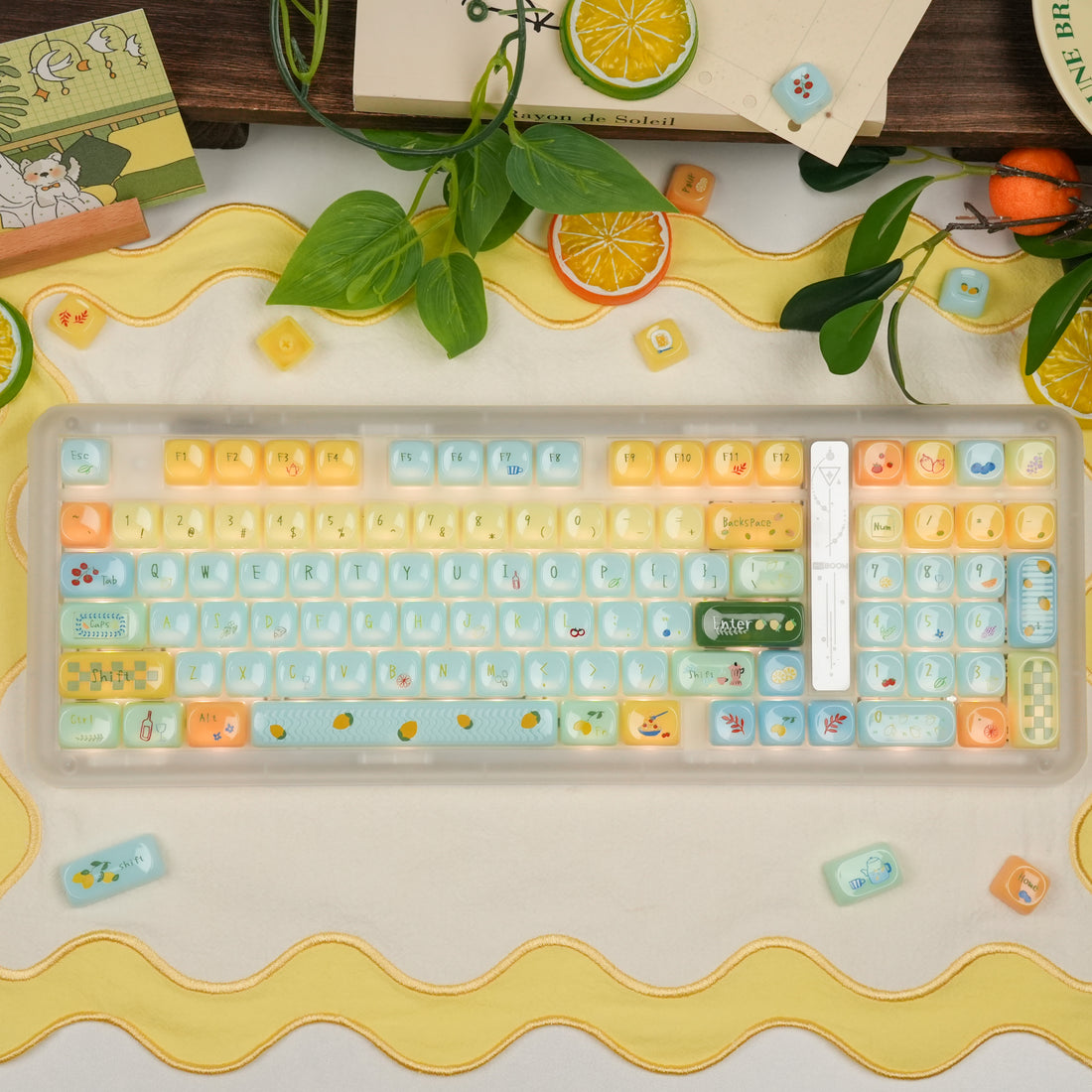 Phantom98 Lite（Clear）＋ Sweet Lemon Summer Keycap Set