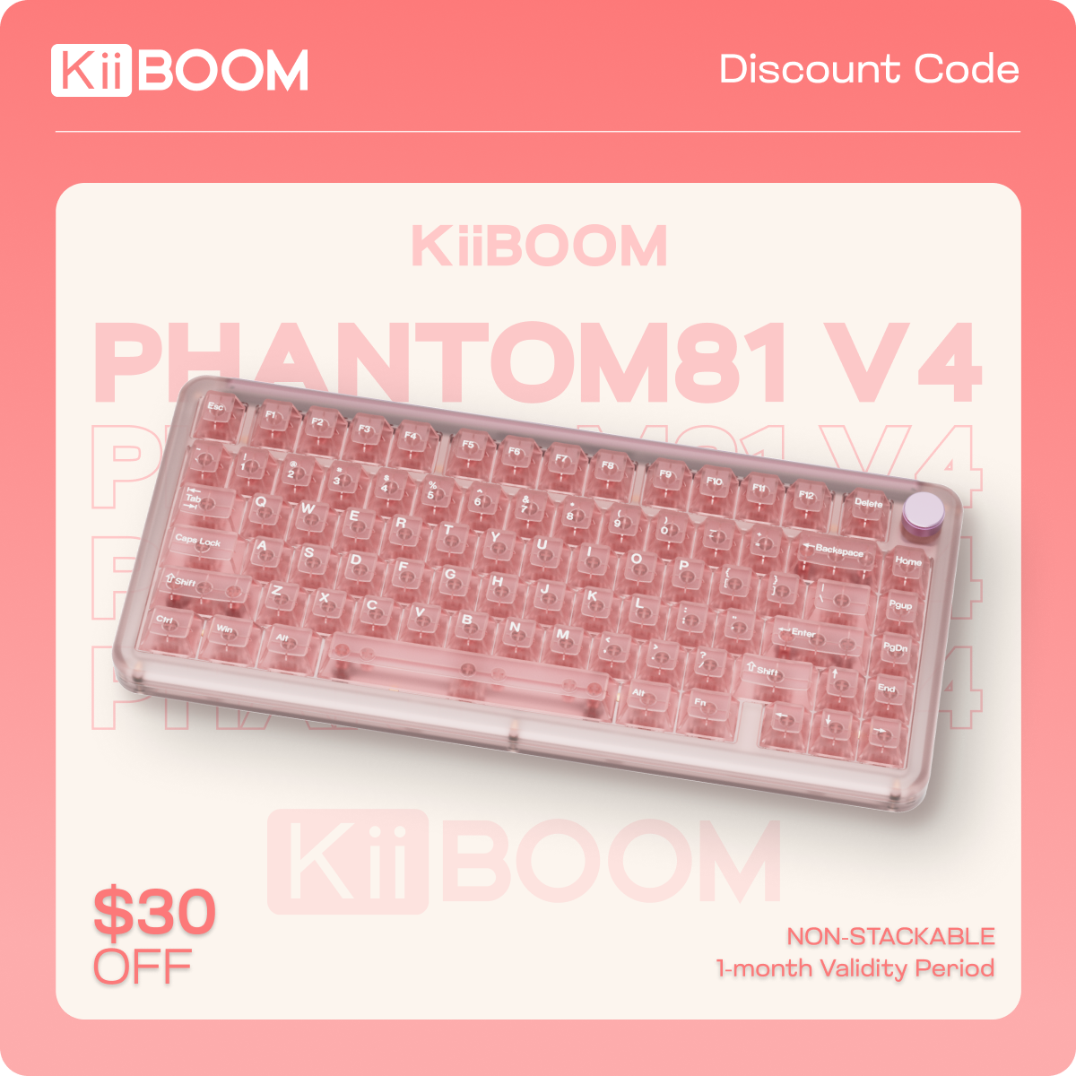$1 Reservation Card for KiiBOOM Phantom81 V4